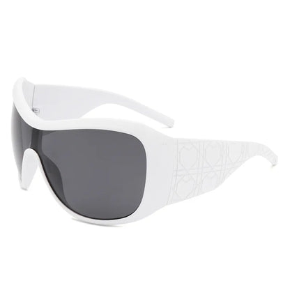 Oversized Y2K square shield sexy Sunglasses