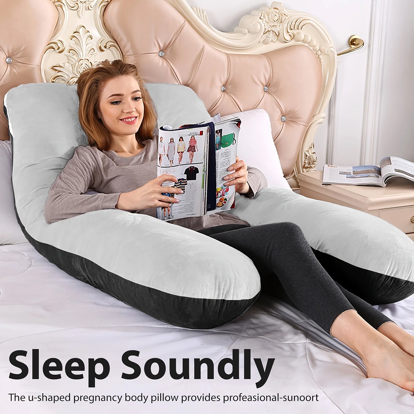 U Shape Pillow for Neck and Back Support Maternity Pregnancy