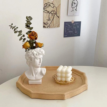David Statue Head Vase Bust Shaped Vase Decor