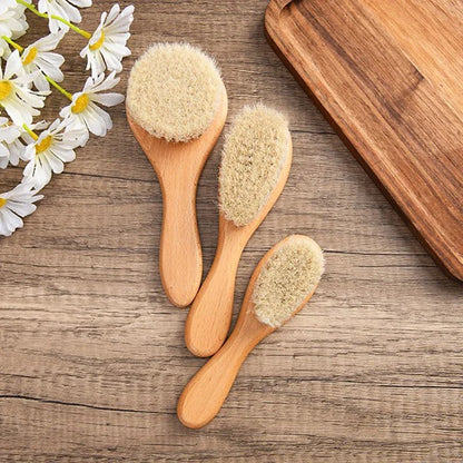 Wooden Handle Brush Baby Hair Brush