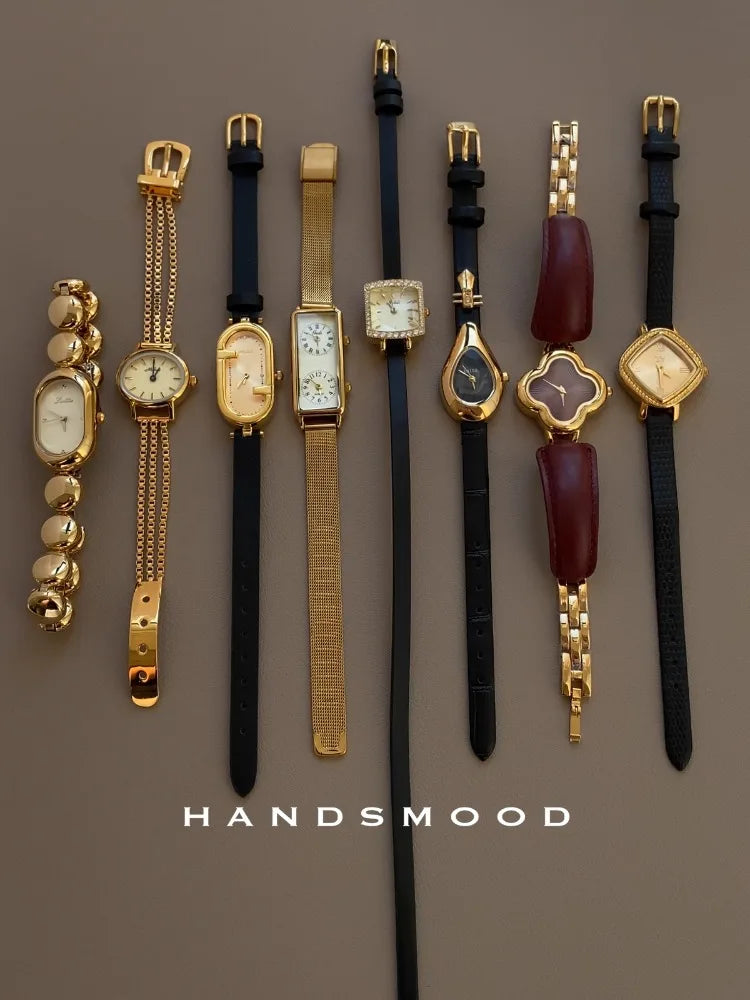 Elegantes relojes de cuarzo de cuero