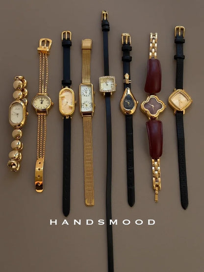 Elegantes relojes de cuarzo de cuero