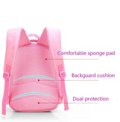 Backpack Pink Cute Cat Kindergarten Kid School Bag