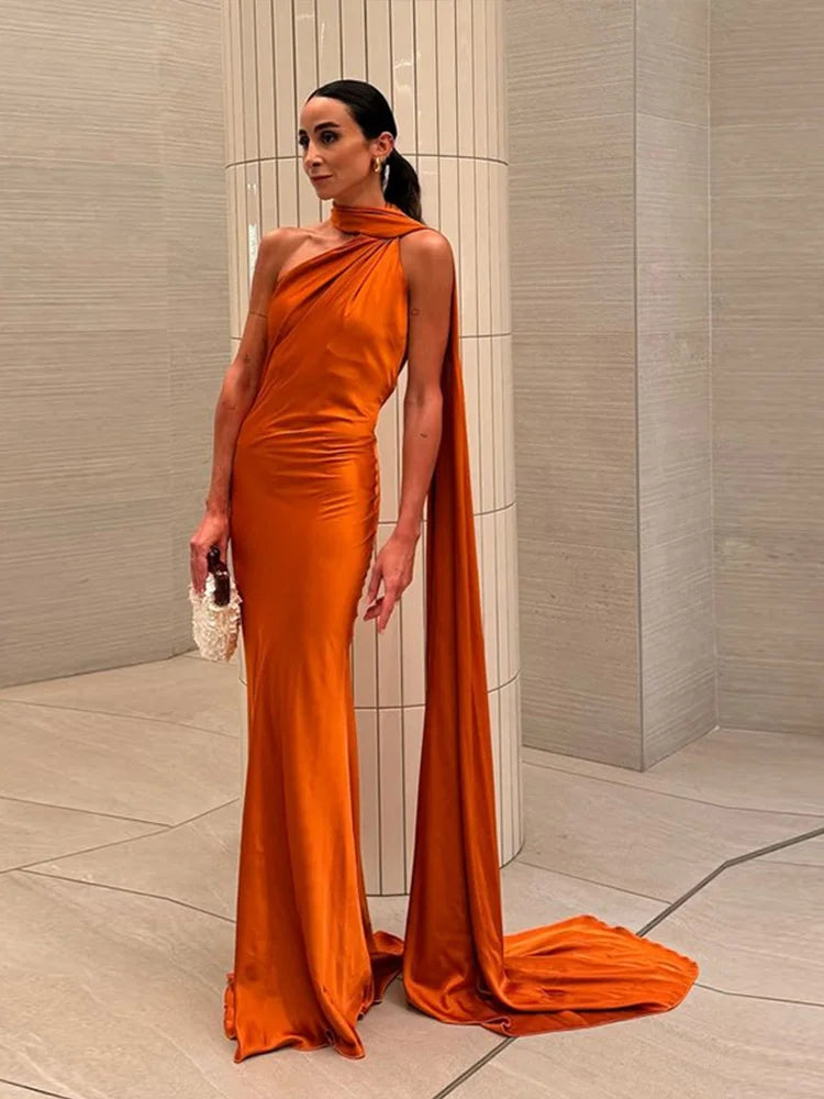Sexy Satin Ribbon Party Dress