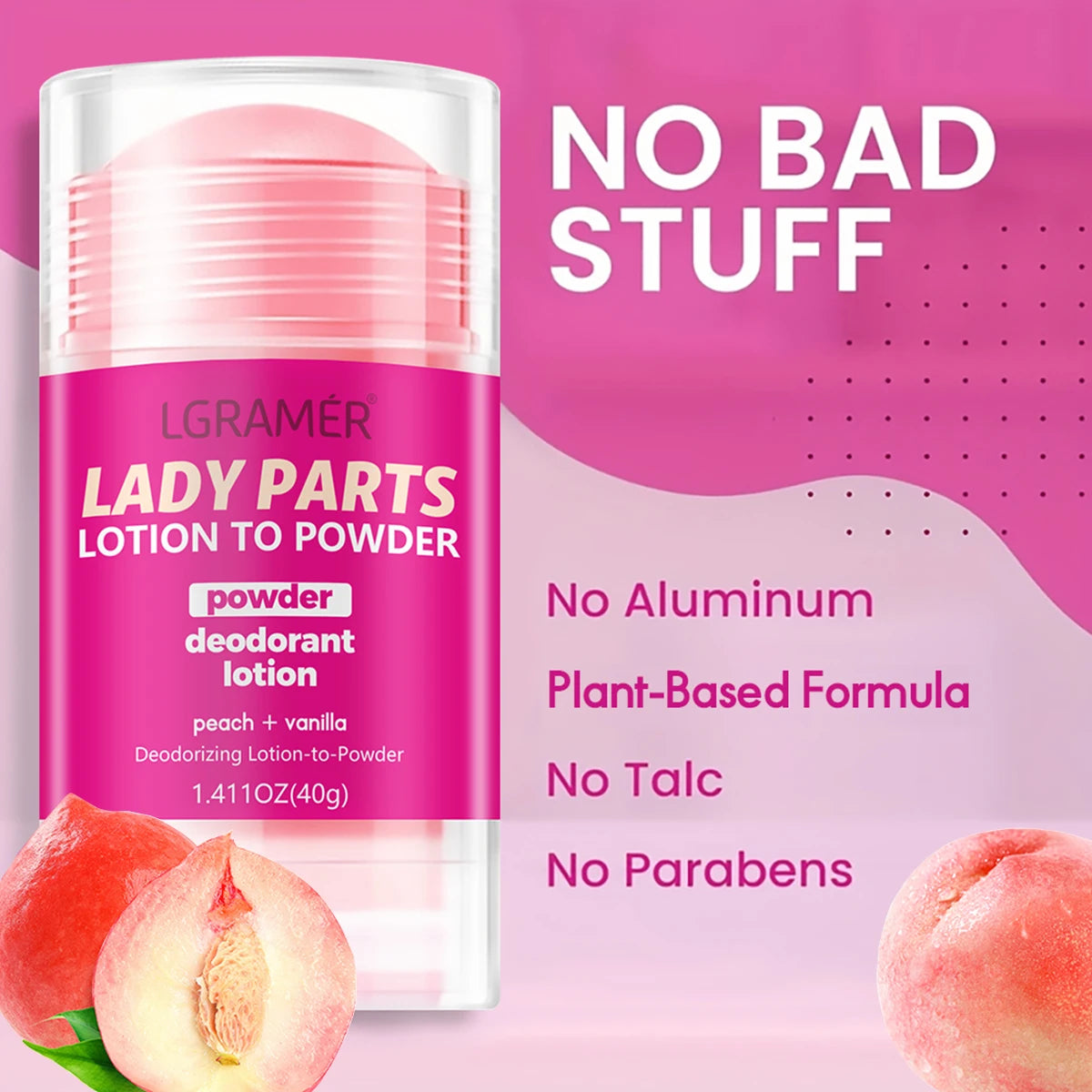 Peach Vanilla Deodorant Lotion