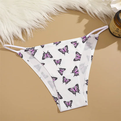 Seamless Silk Leopard Underwear Lingerie