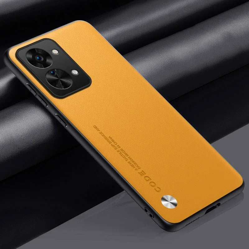 Matte Silicone Phone Case For OnePlus Nord 2T 5G Nord2T Luxury PU Leather Protection Case