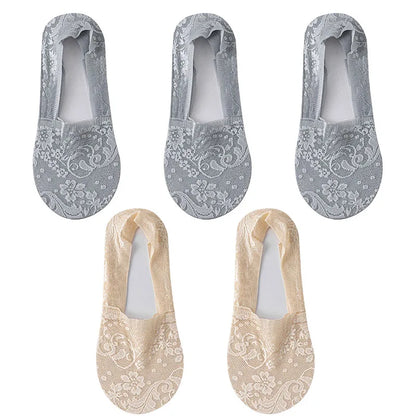 5Pair Thin Breathable Transparent Socks