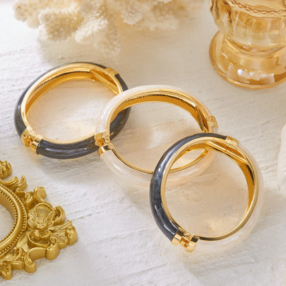 Dripping Oil Bangles Exaggerated Geometric Bracelets