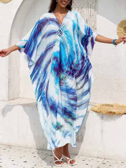 Stylish Caftans Plus Size Beach Cover Up Swimsuit Dresses