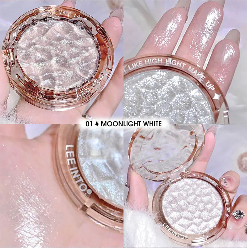 High gloss powder gloss glitter highlight contour