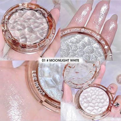 High gloss powder gloss glitter highlight contour