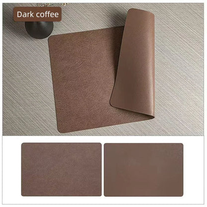 Faux Leather Placemats Set of 1/4/6pcs Table Place Mats