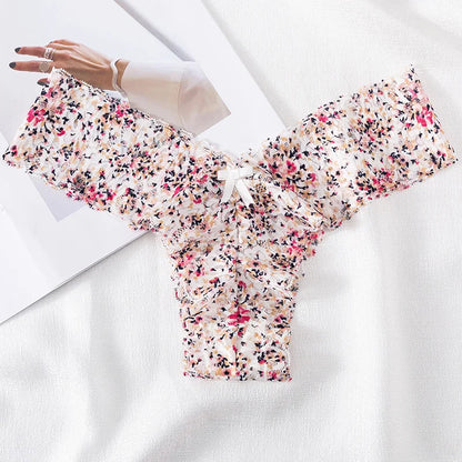 ruffles Underwear Invisible Seamless  G-String Lingerie