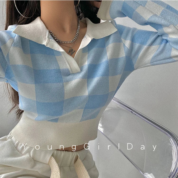 Autumn Vintage Knitting Long Sleeve Pullover Sweaters