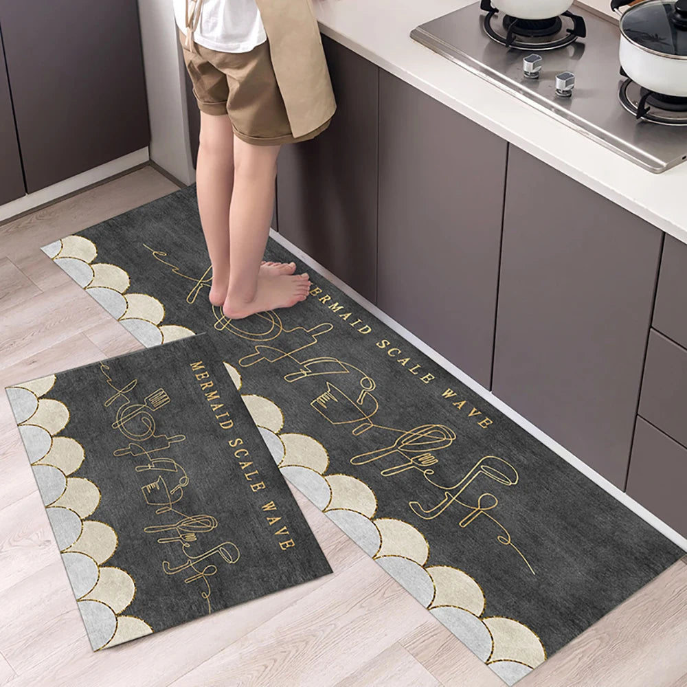 Non-slip Long Rugs Crystal Velvet Carpet
