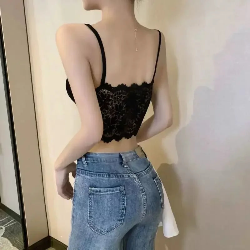 Sujetador push-up de encaje con flores, lencería sexy