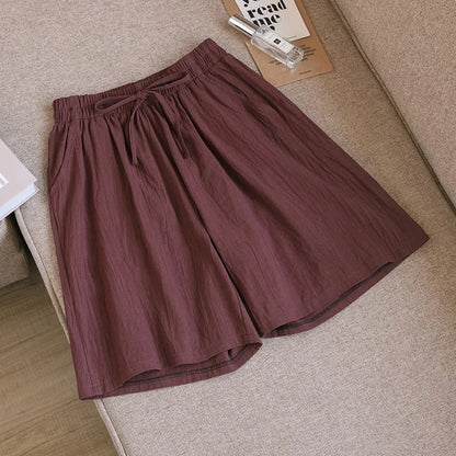 Casual Cotton High Waisted Pants