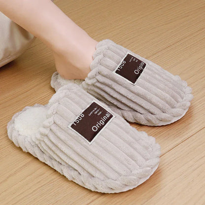 Warm Corduroy Comfort Cotton Slippers