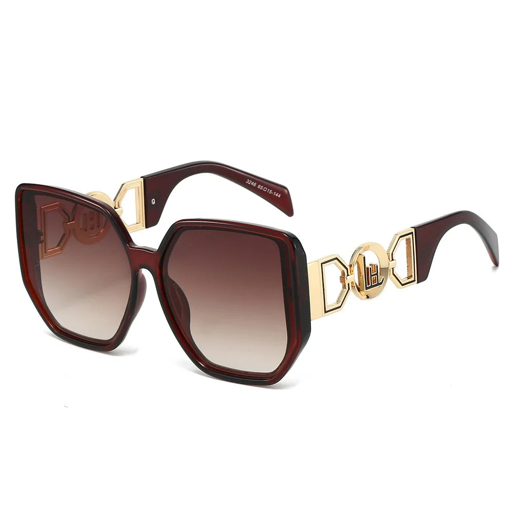 Elegant Oversize Square Unisex Sunglasses