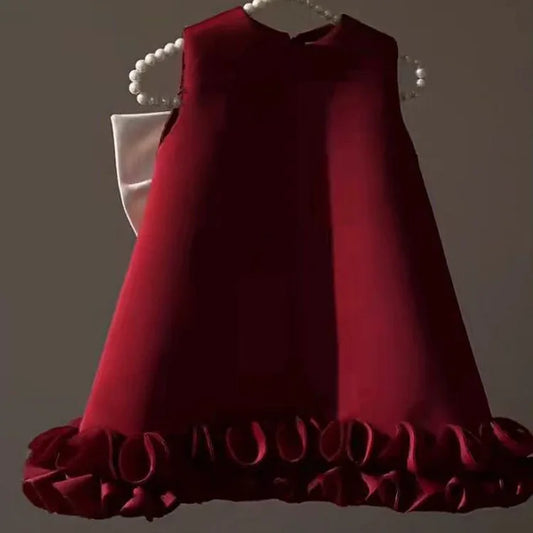 Winter Sweet Bow High-end Princess Dress