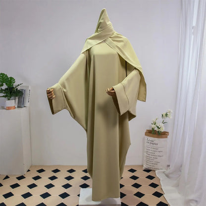 Two Pieces Muslim Abaya Jilbab Islamic