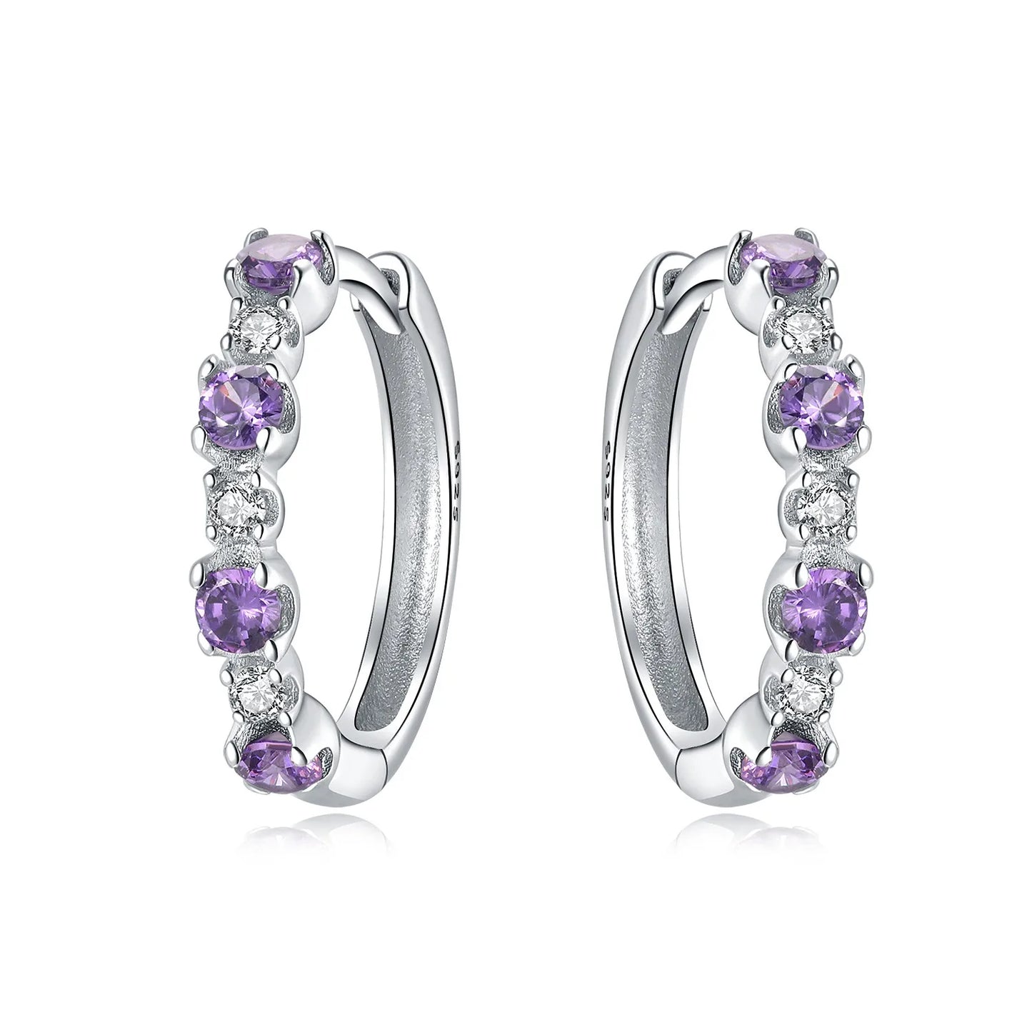 925 Sterling Silver Simple Gold U-shaped Earrings