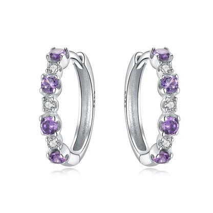 925 Sterling Silver Simple Gold U-shaped Earrings