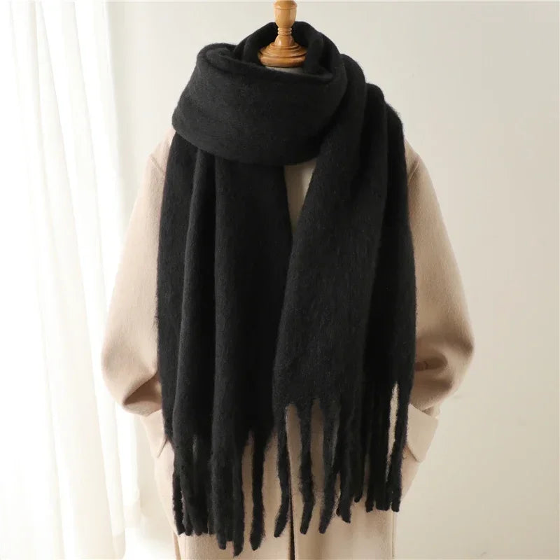 Cashmere Warm Solid Pashmina Blanket Wraps