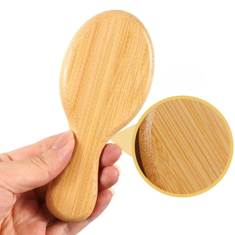 Bamboo Mini Airbag Comb Anti Static Air Cushion Hair Brush