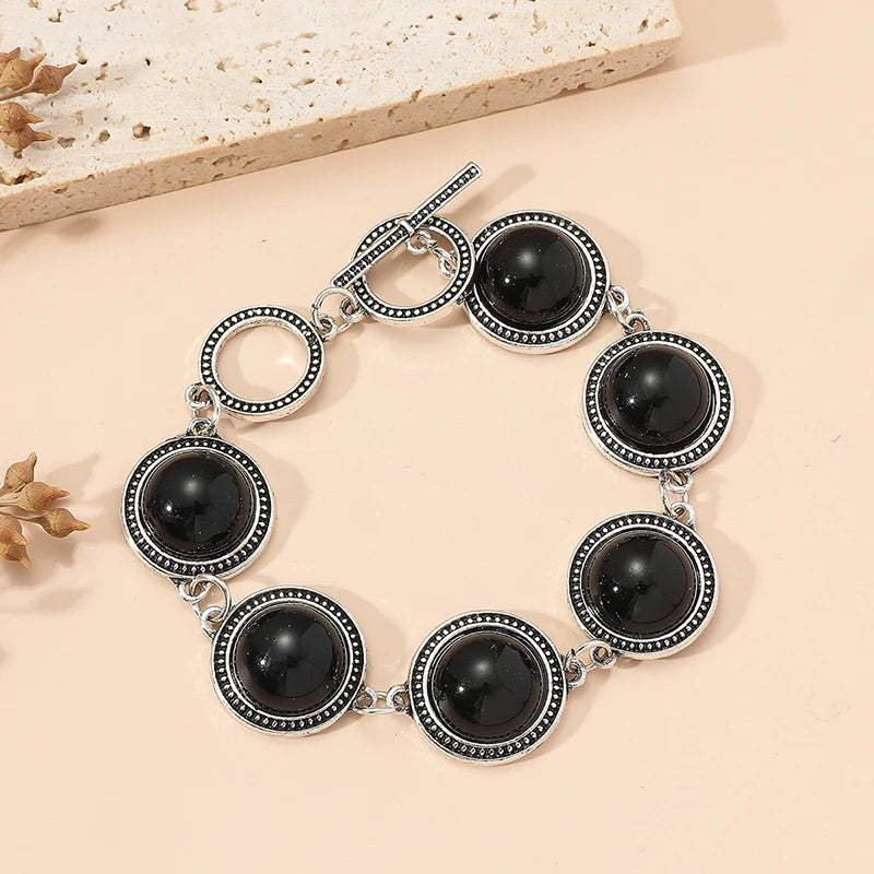 Boho Vintage Round Pearl Bohemian Adjustable Bracelet