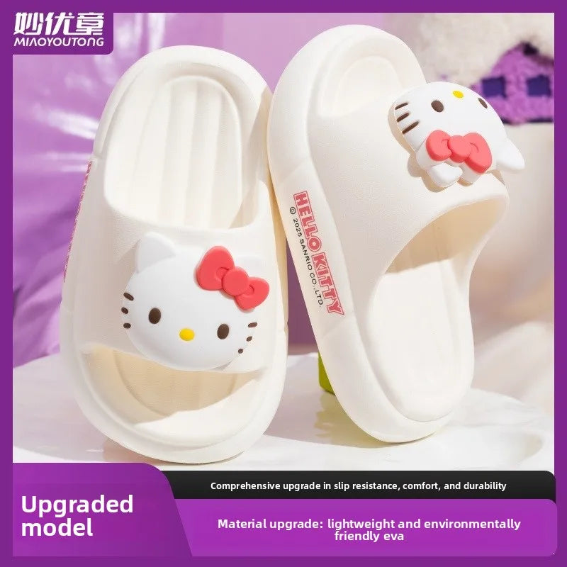 Cute Kuromi Girls Hello Kitty Slippers