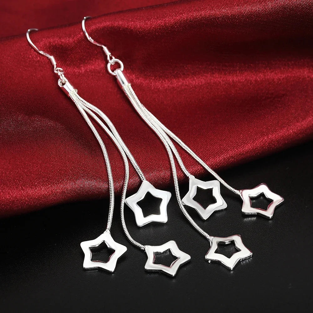 925 Sterling Silver Round Circle Hoop Earrings