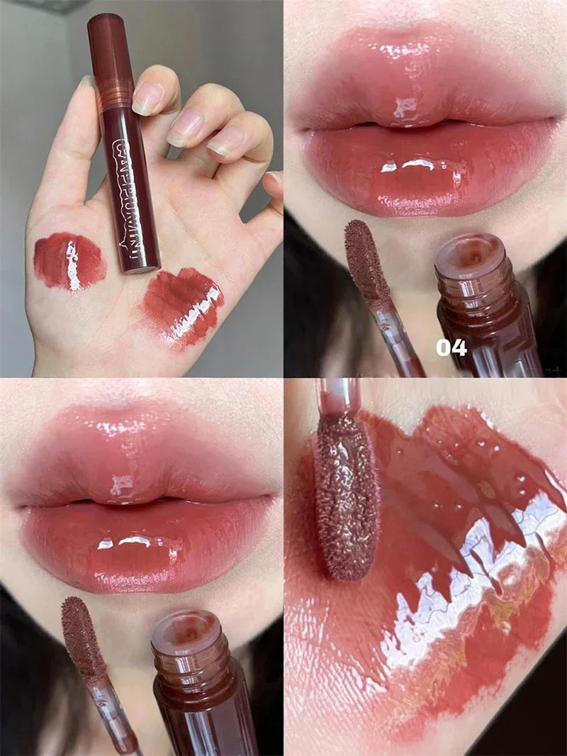 Chocolate Lip Gloss Moisturizes Liquid Lipstick