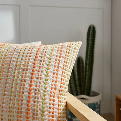 Modern Nordic style yarn-dyed polka dot pillow case
