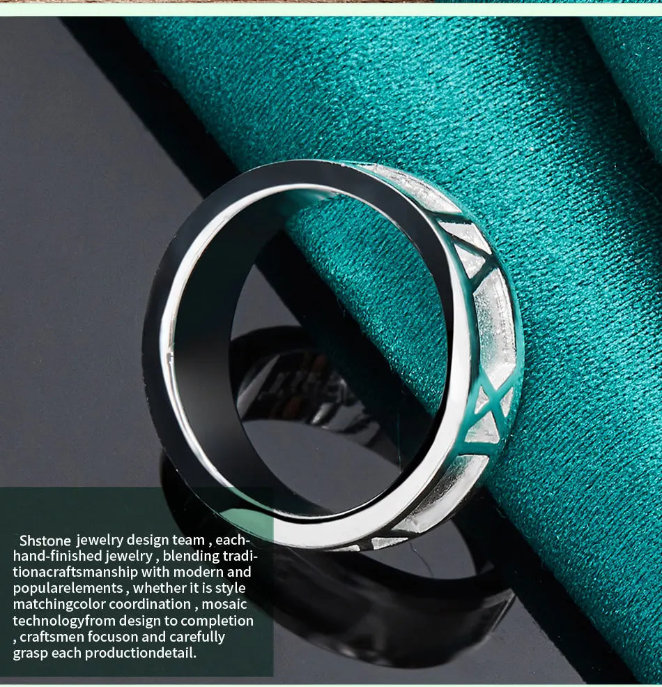 925 Sterling Silver Roman Numeral Rings