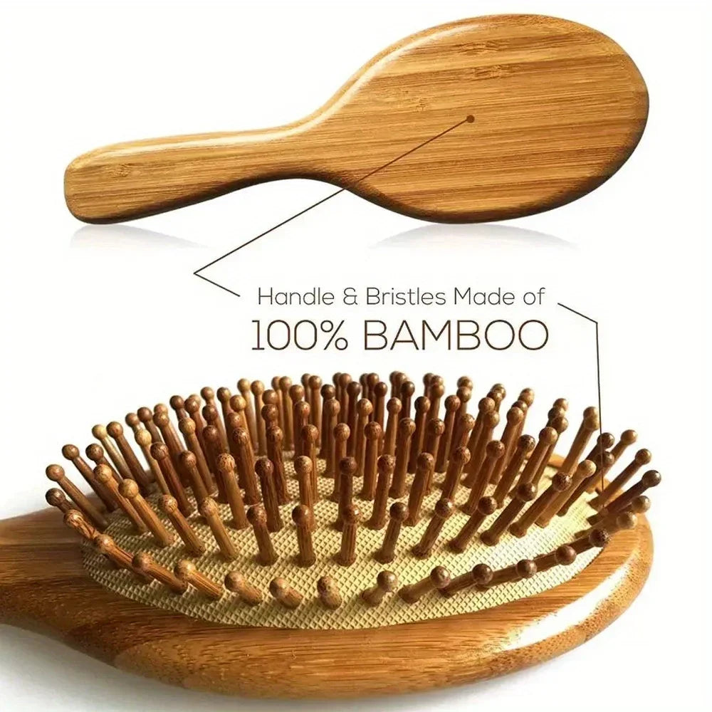 Solid Wood Bamboo hair Brush
