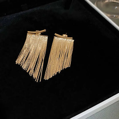Long Statement Tassel Earrings