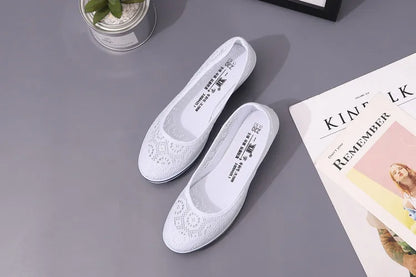 Flat Mid Wedge Heel Sneakers