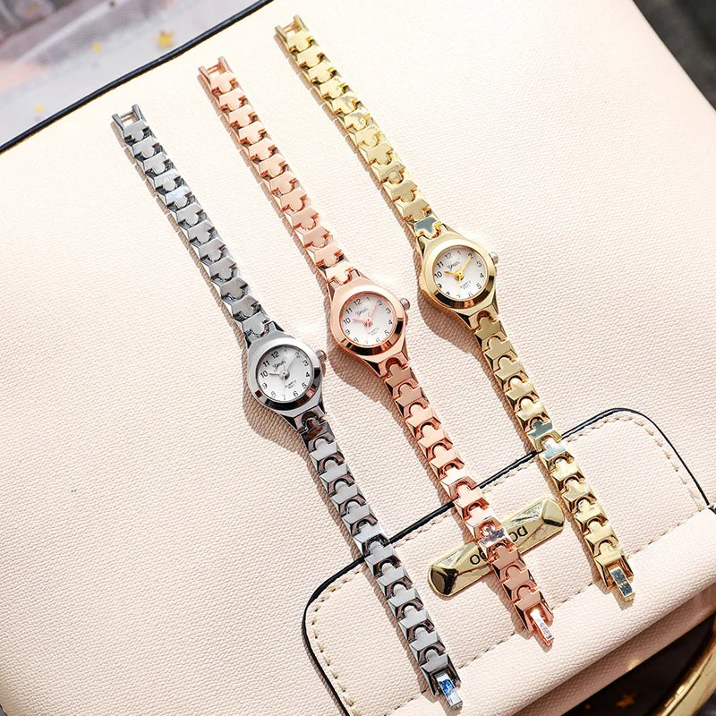 DANA Elegant Rose Gold Steel Strap watches