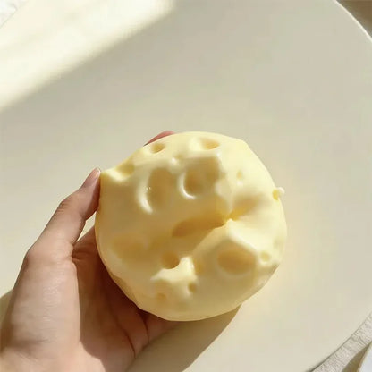 Genuine Vaseline Filled Giant Cheese Squishy Toy 1/3Pcs Soft Squeeze Stress Relief