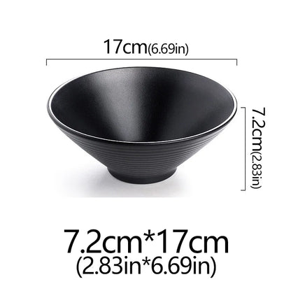Frosted Melamine Ramen Bowl Imitation Porcelain