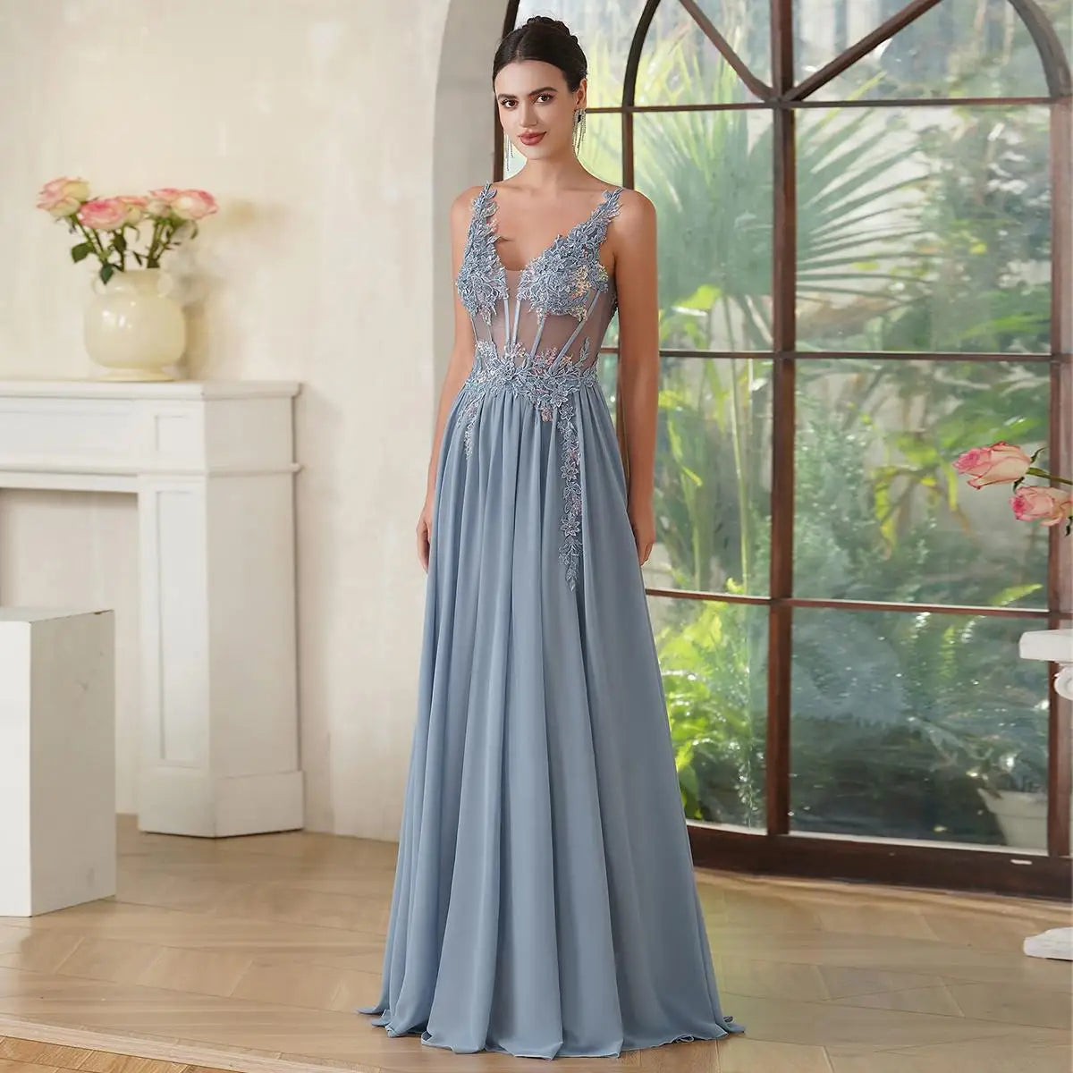 Spaghetti Straps Evening Dresses
