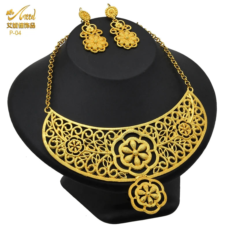 African Jewelry Big Necklace Jewelry Set