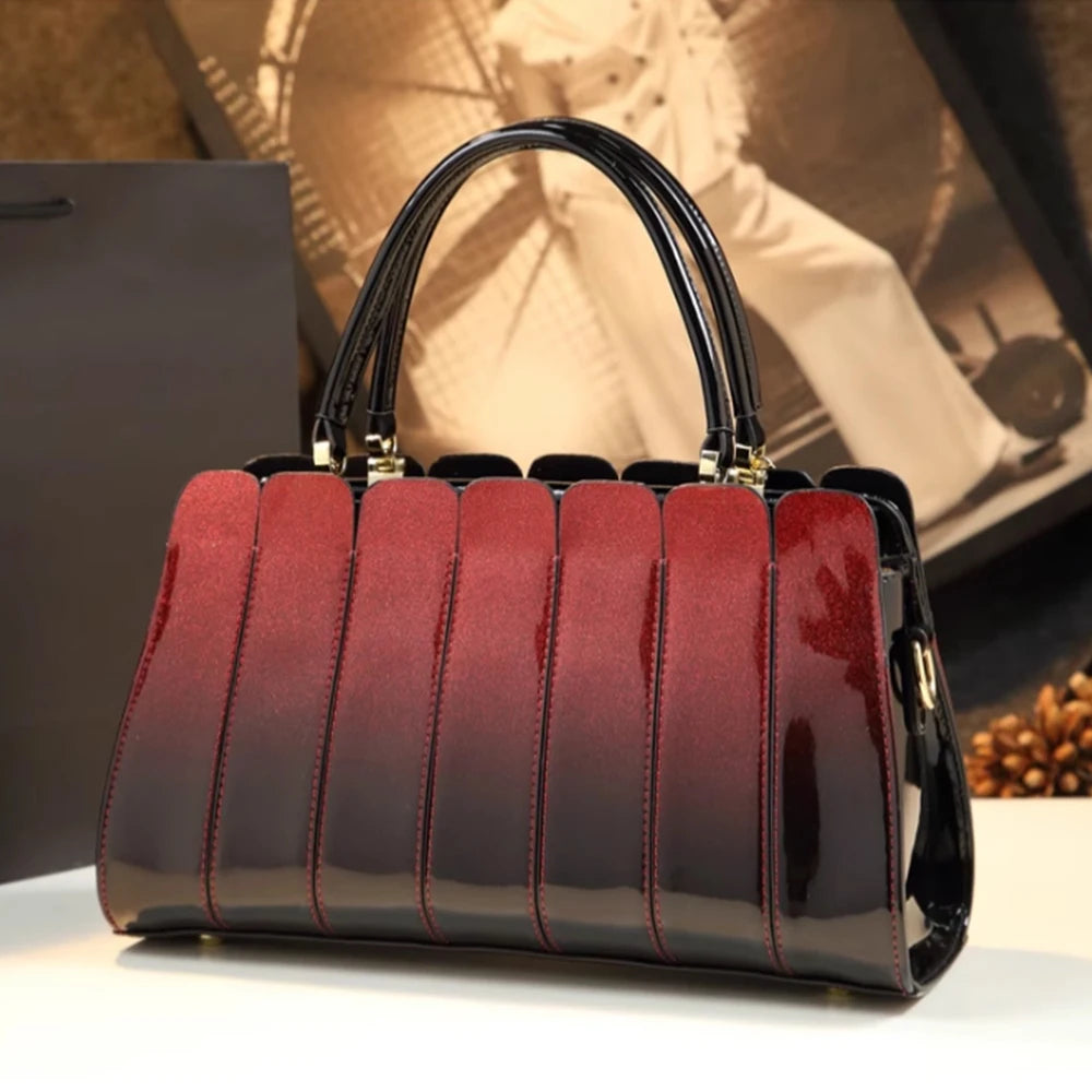 Vintage Large Capacity Tote Luxury PU Crossbody Bag