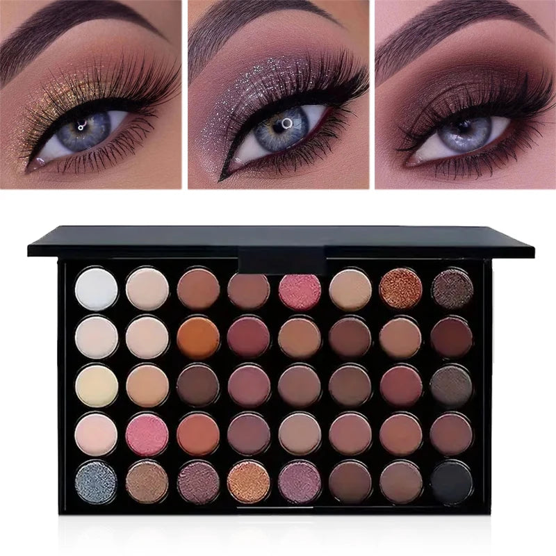Glitter Eyeshadow Palette Matte Waterproof Cosmetics