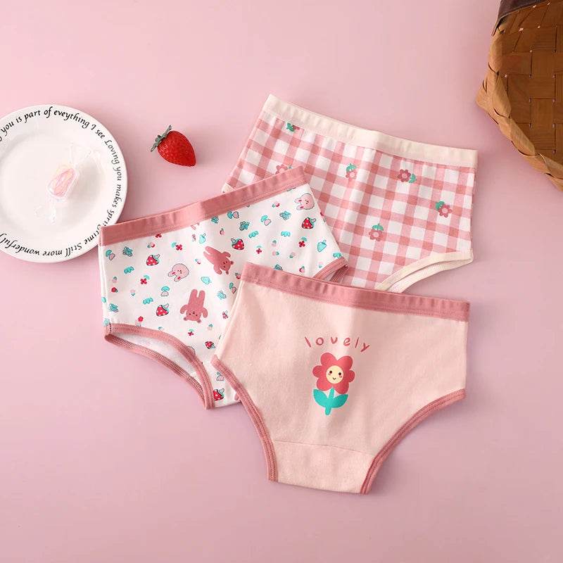 3Pcs/lot Kids 7 Collections Cotton Underwear