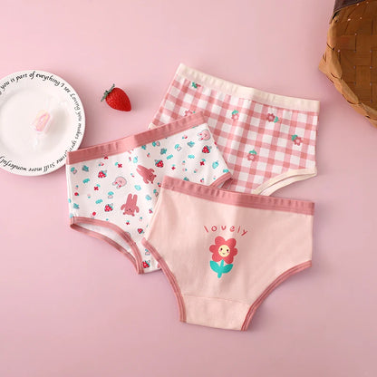 3Pcs/lot Kids 7 Collections Cotton Underwear