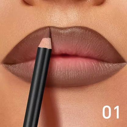 Waterproof Matte Lip Liner Long-Lasting Non-Transfer Formula Matte Finish