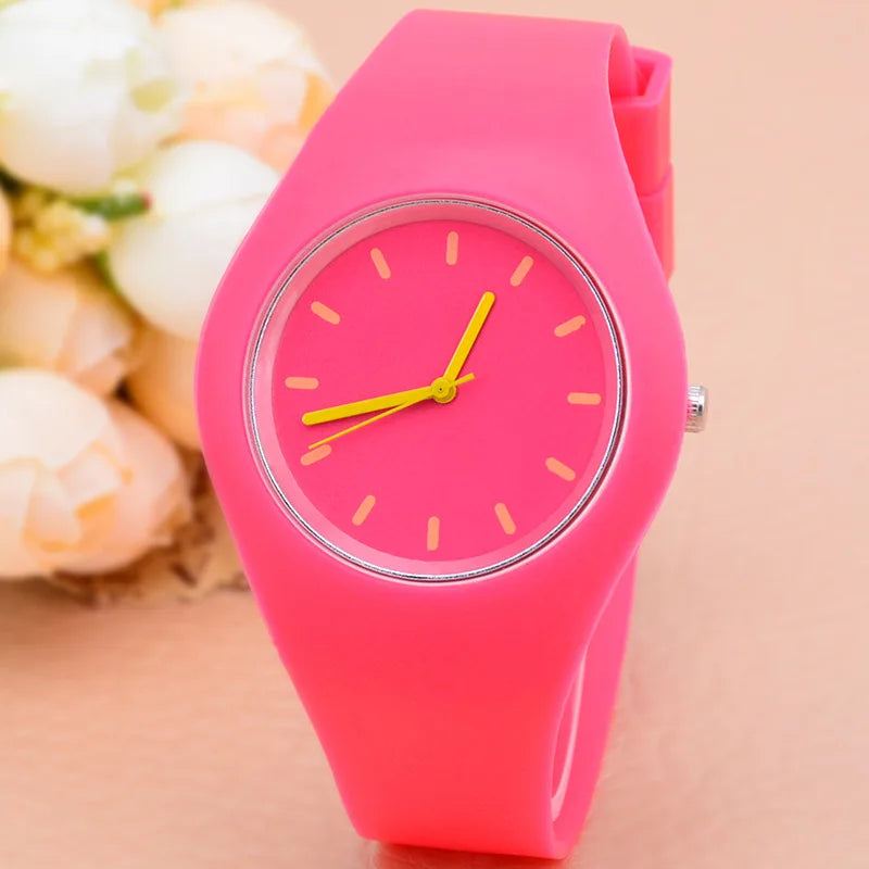 Silicone Strap Quartz Watch